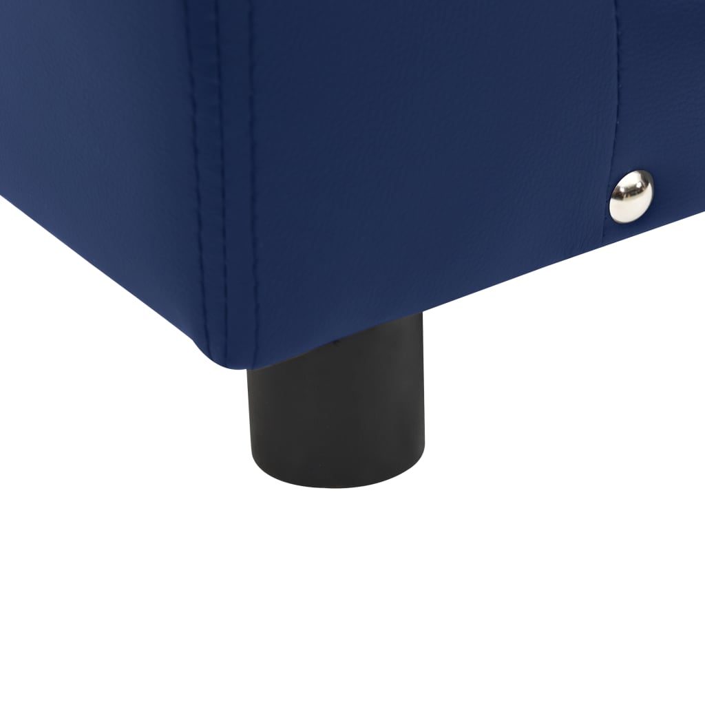 Divano per Cani Blu 81x43x31 cm in Peluche e Similpelle