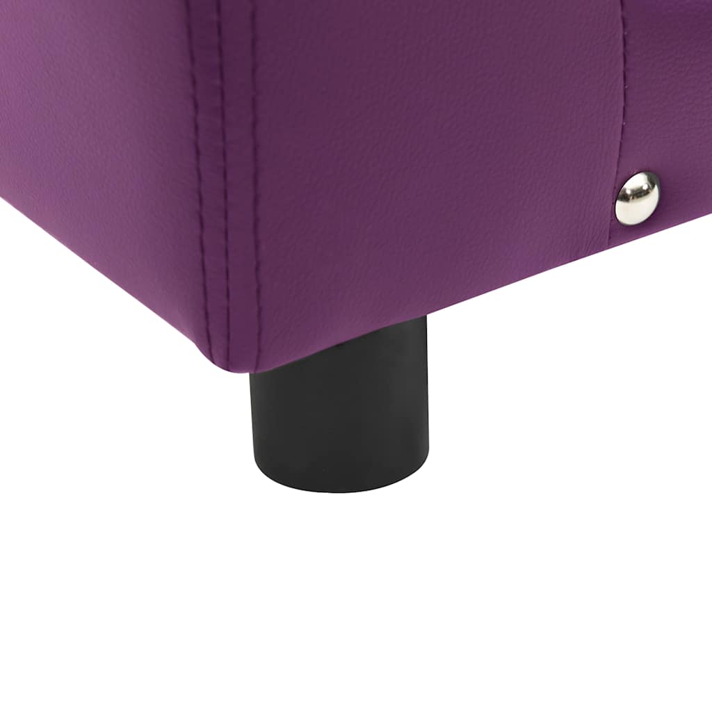 Divano per Cani Borgogna 81x43x31 cm in Peluche e Similpelle