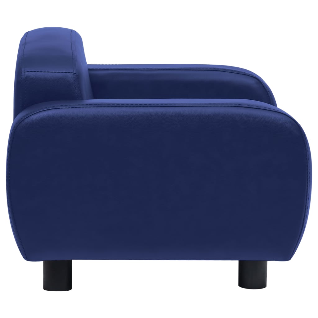 Divano per Cani Blu 80x50x40 cm in Similpelle