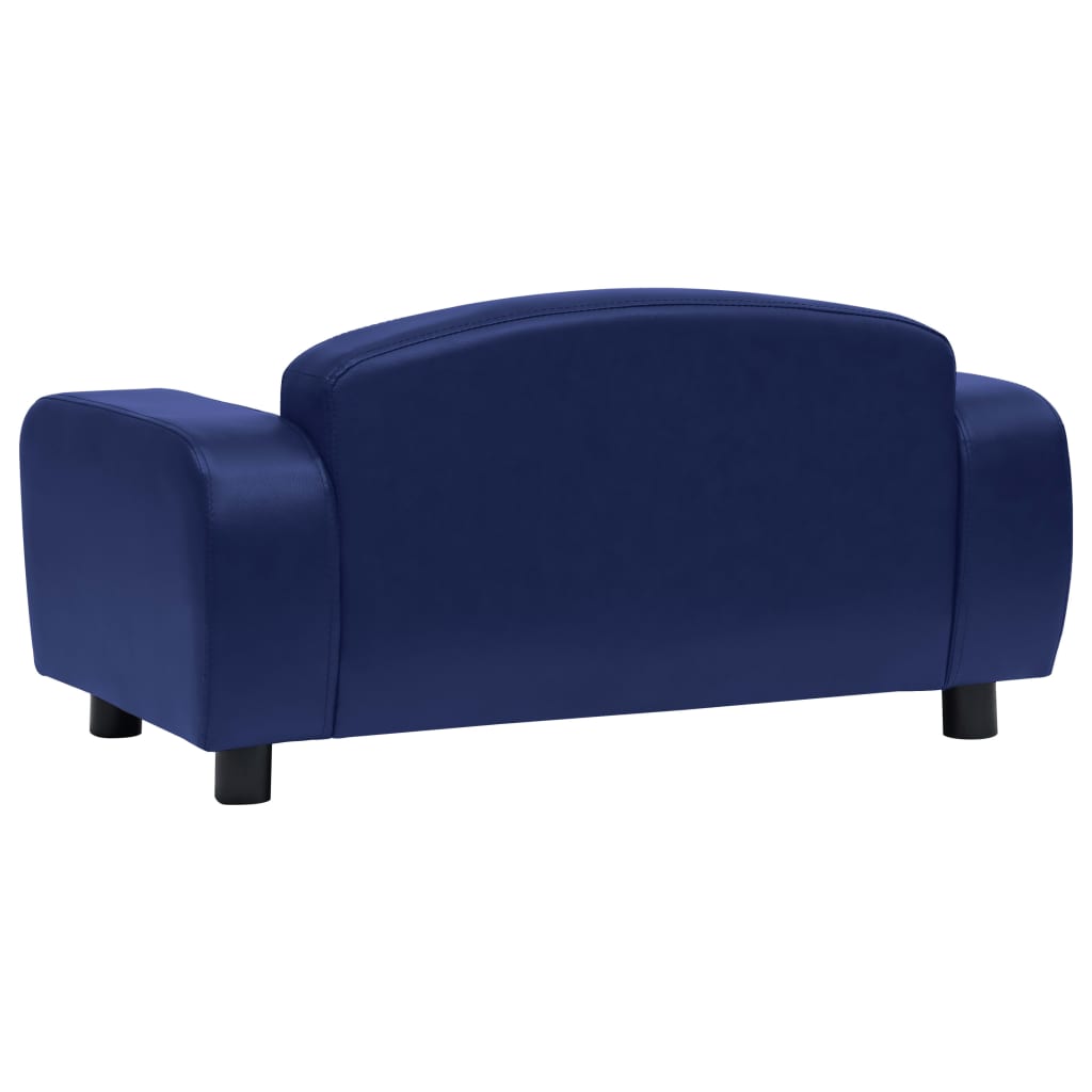 Divano per Cani Blu 80x50x40 cm in Similpelle