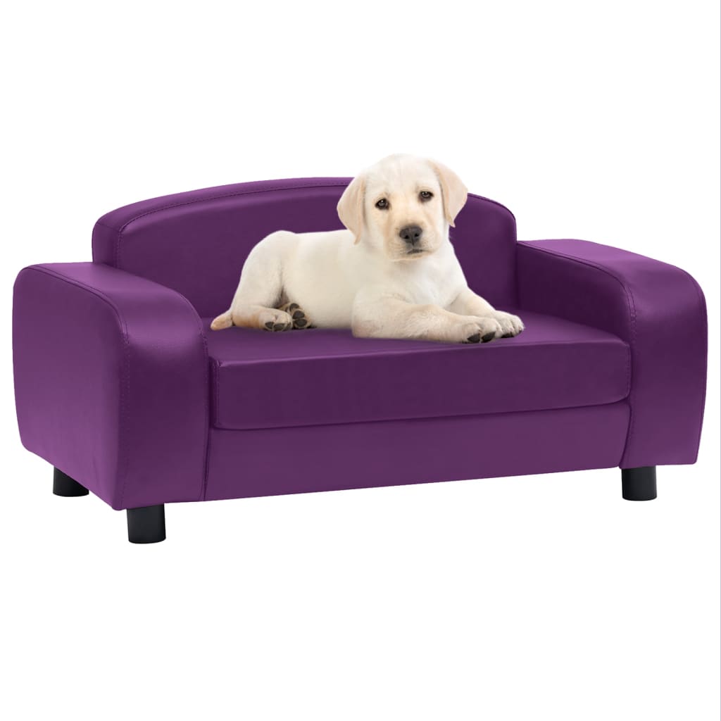 Divano per Cani Borgogna 80x50x40 cm in Similpelle