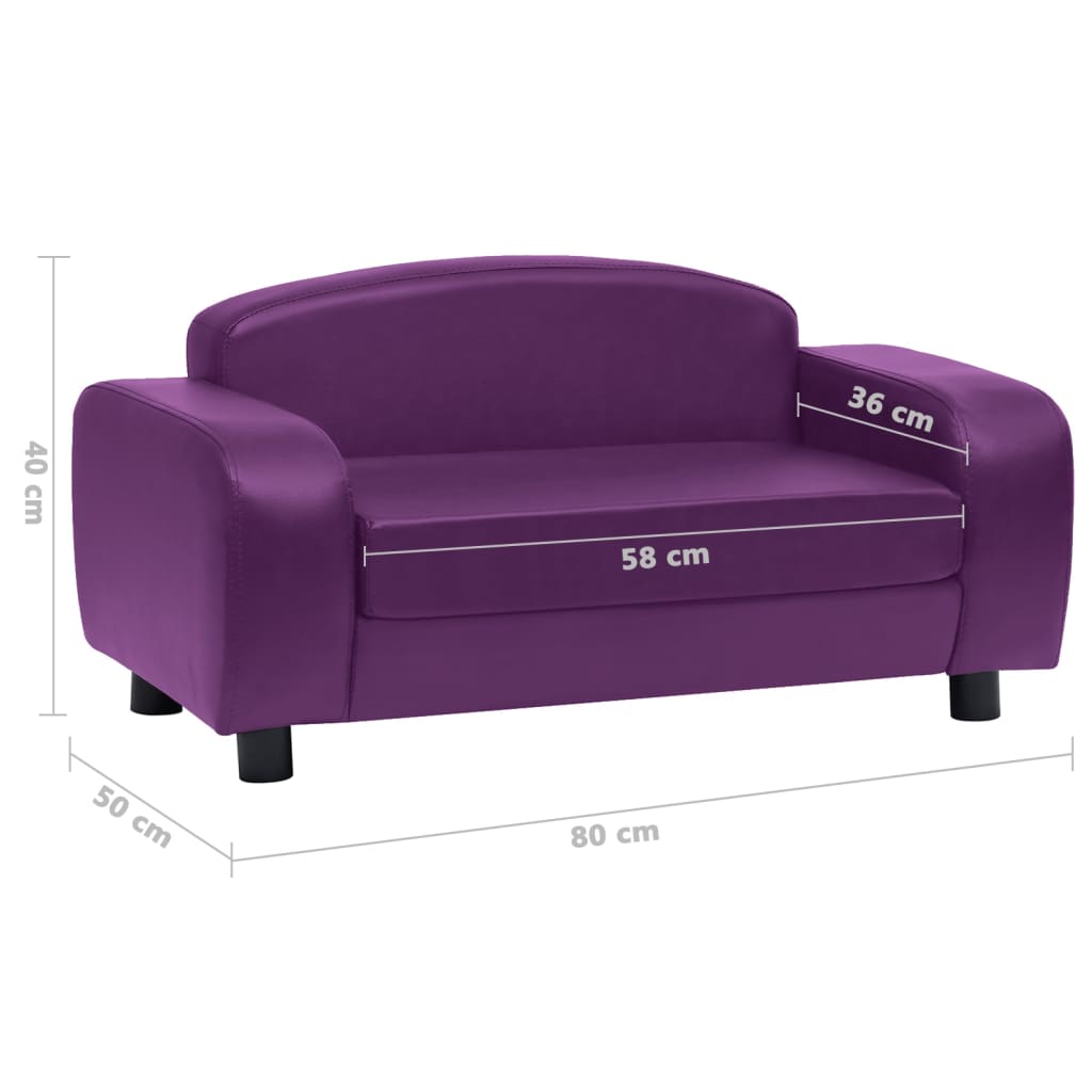 Divano per Cani Borgogna 80x50x40 cm in Similpelle