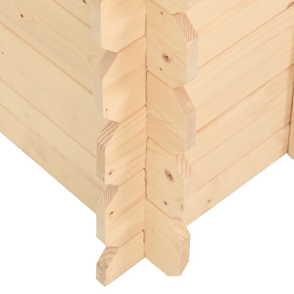 Cuccia per Cani 80x80x100,6 cm in Legno Massello di Pino