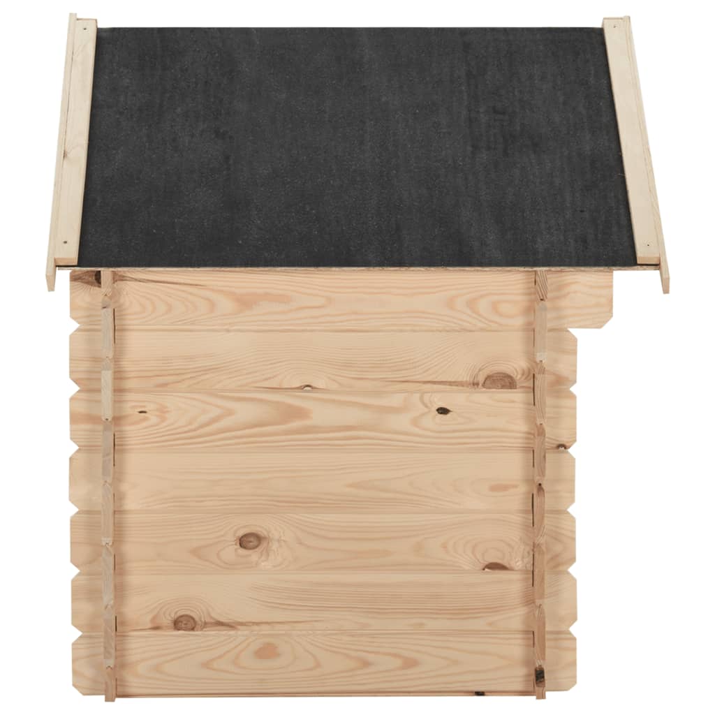 Cuccia per Cani 95x75x100,6 cm in Legno Massello di Pino 14 mm