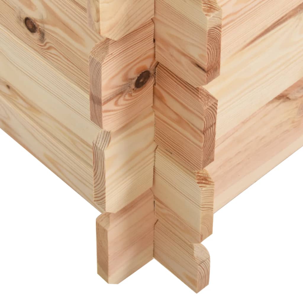 Cuccia per Cani 95x75x100,6 cm in Legno Massello di Pino 14 mm