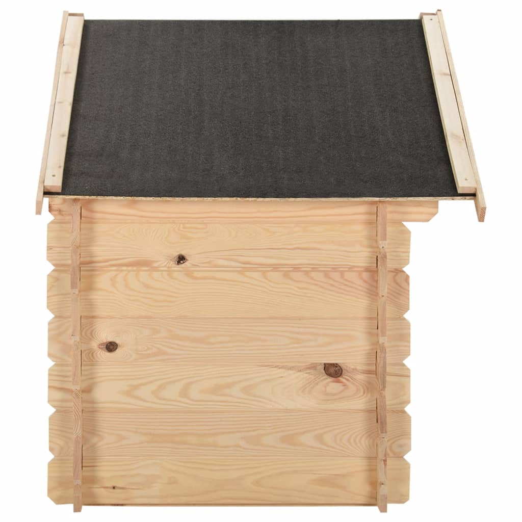 Cuccia per Cani 120x70x100,6 cm in Legno Massello di Pino 14 mm