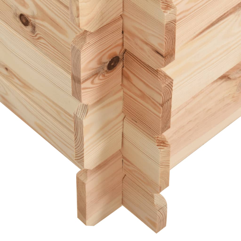 Cuccia per Cani 120x70x100,6 cm in Legno Massello di Pino 14 mm