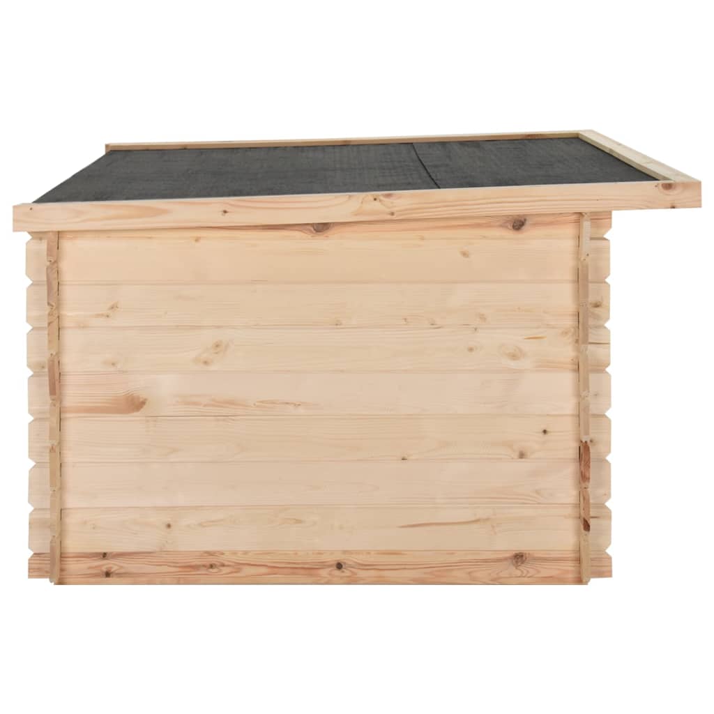 Cuccia per Cani 150x150x82,6 cm in Legno Massello di Pino 14 mm