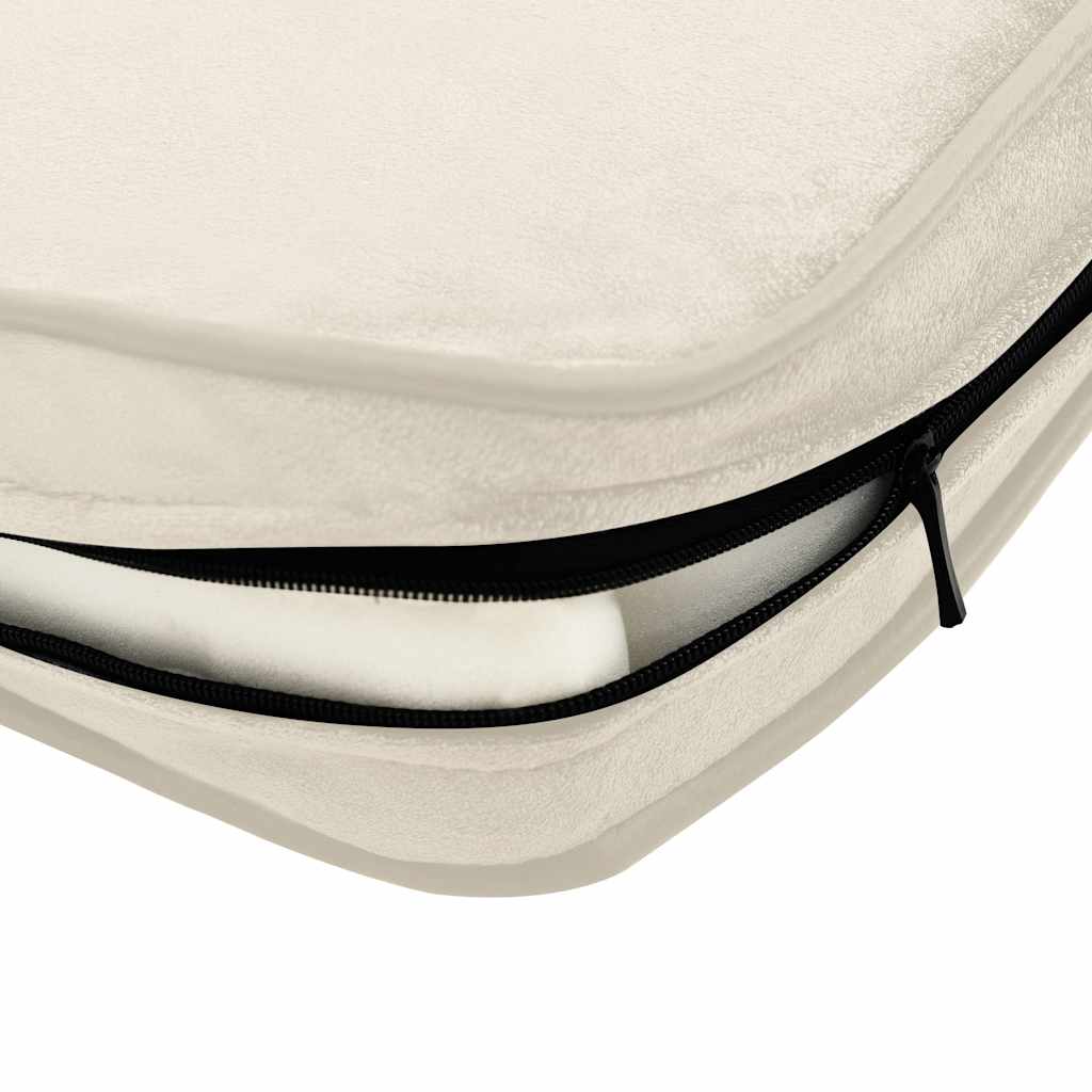 Divano per Cani Cuscino Crema 60x43x30cm Peluche Similpelle