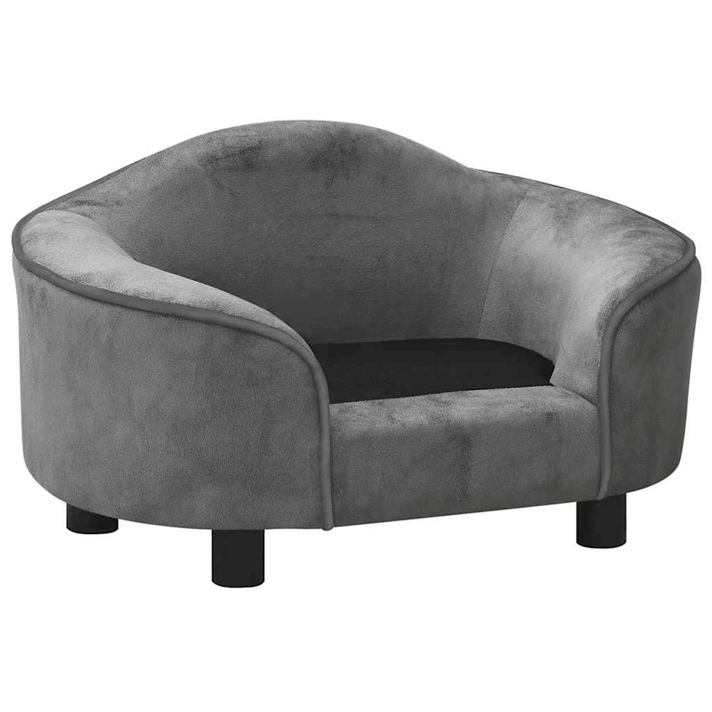 Divano per Cani Grigio 67x47x36 cm in Peluche