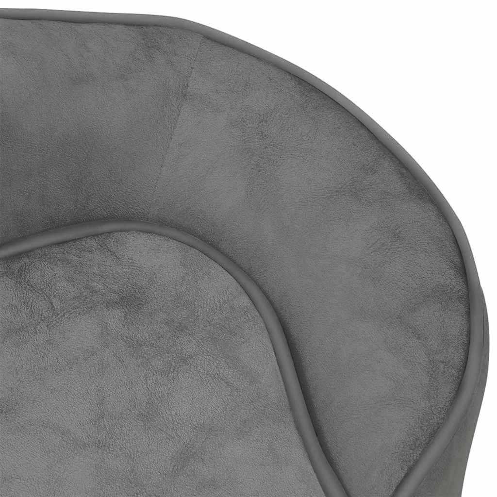 Divano per Cani Grigio 67x47x36 cm in Peluche