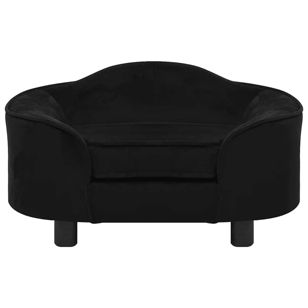 Divano per Cani Nero 67x47x36 cm in Peluche