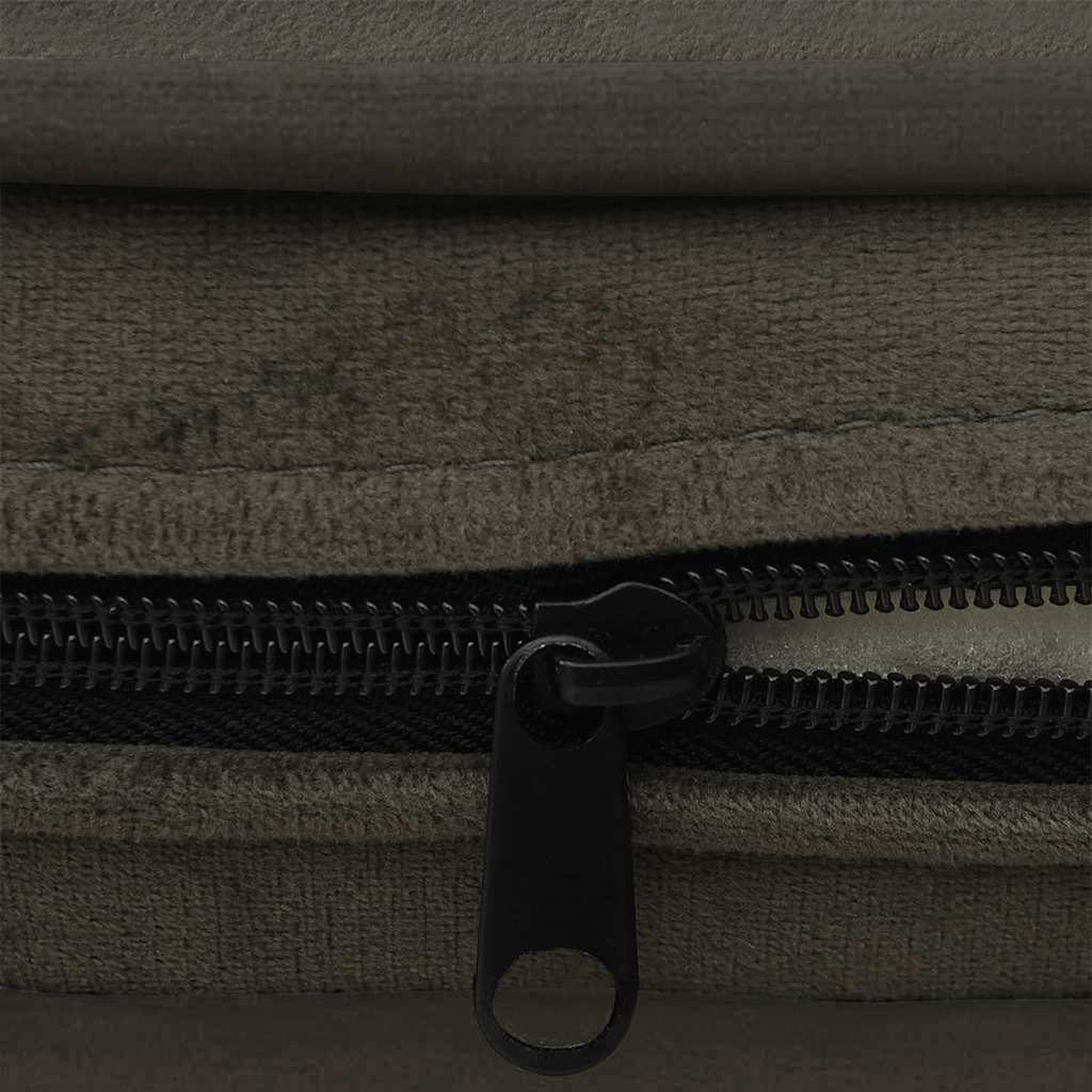 Divano per Cani Grigio Scuro 67x47x36 cm in Peluche