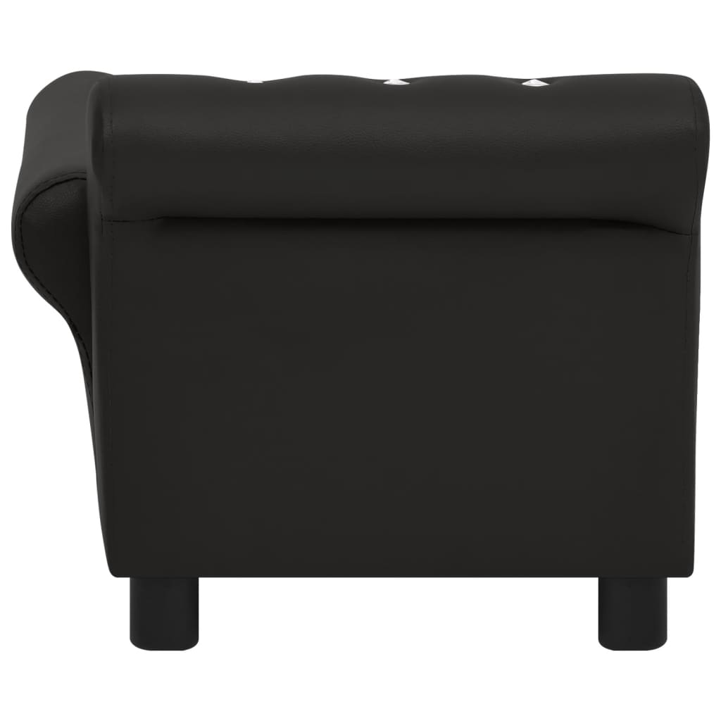 Divano per Cani Nero 83x45x42 cm in Similpelle