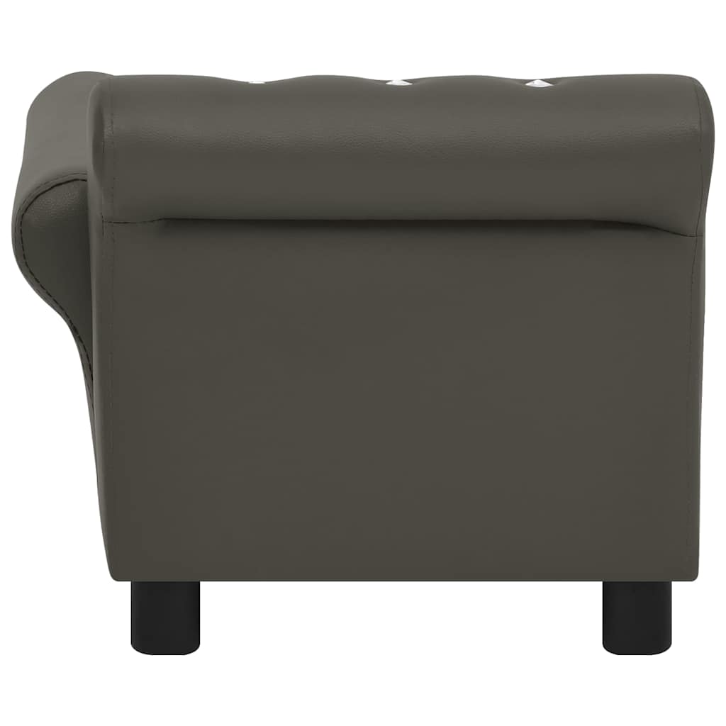 Divano per Cani Grigio Scuro 83x45x42 cm in Similpelle