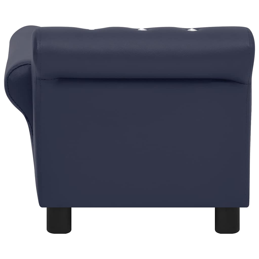 Divano per Cani Blu 83x45x42 cm in Similpelle