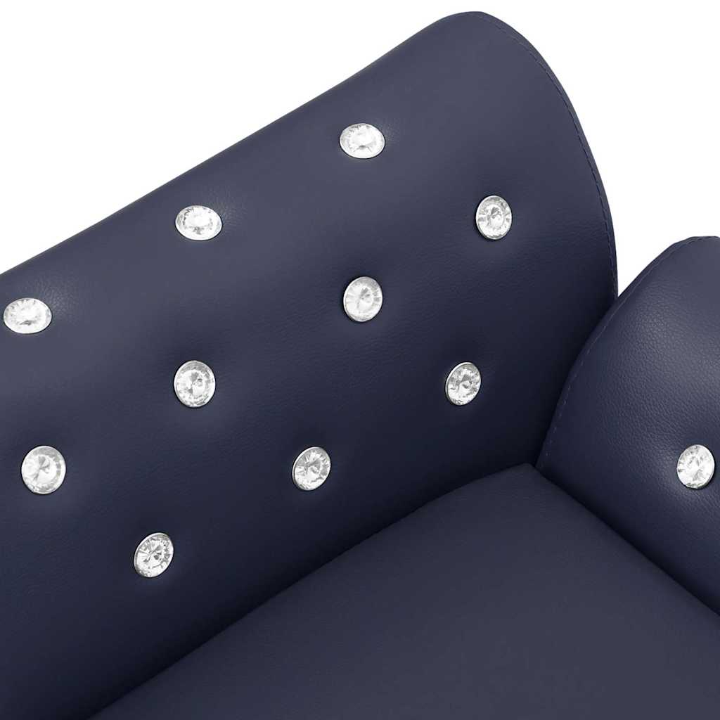Divano per Cani Blu 83x45x42 cm in Similpelle