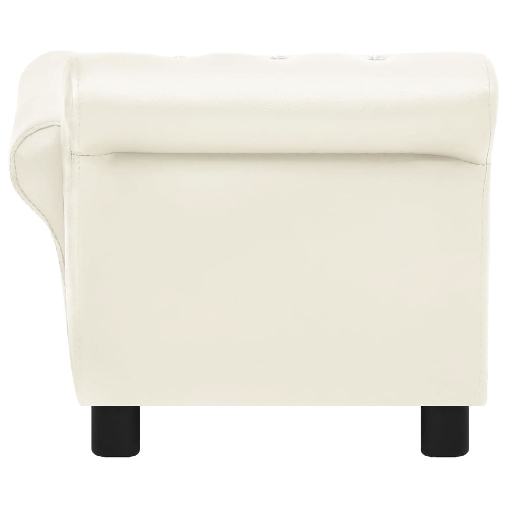 Divano per Cani Crema 83x45x42 cm in Similpelle