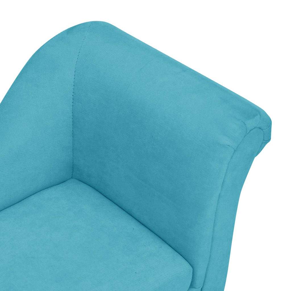 Divano per Cani con Cuscino Turchese 83x44x44 cm in Peluche