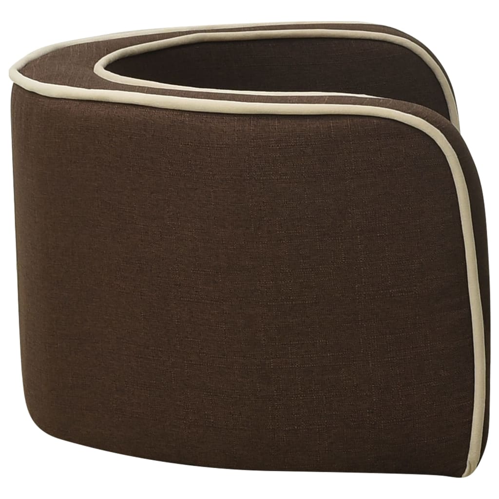 Divano Cani Pieghevole Marrone 76x71x30cm Cuscino Lino Lavabile