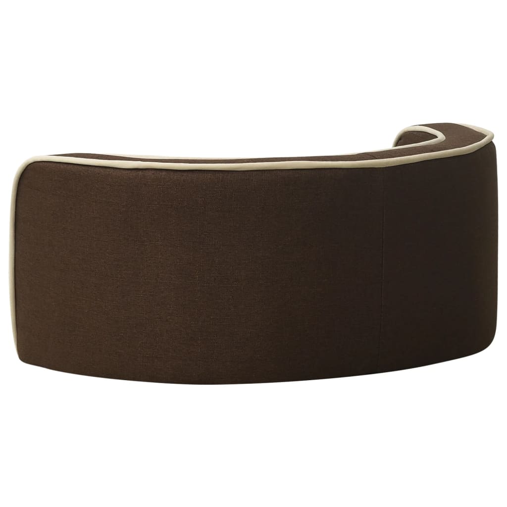 Divano Cani Pieghevole Marrone 76x71x30cm Cuscino Lino Lavabile