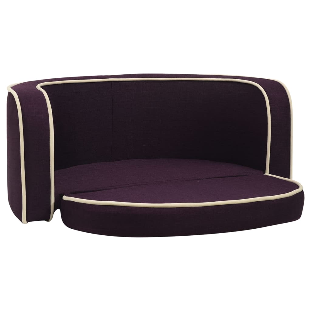 Divano Cani Pieghevole Bordeaux 73x67x26cmCuscino Lino Lavabile