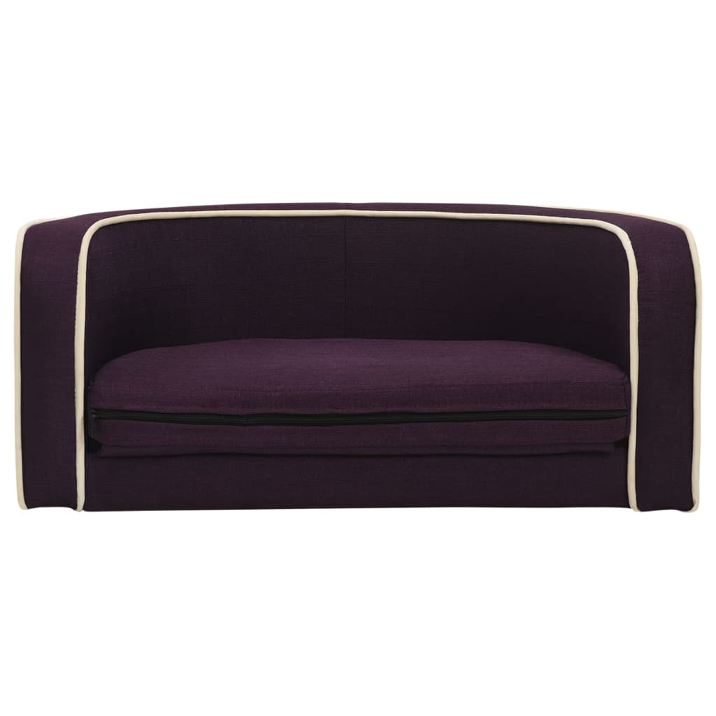 Divano Cani Pieghevole Bordeaux 73x67x26cmCuscino Lino Lavabile