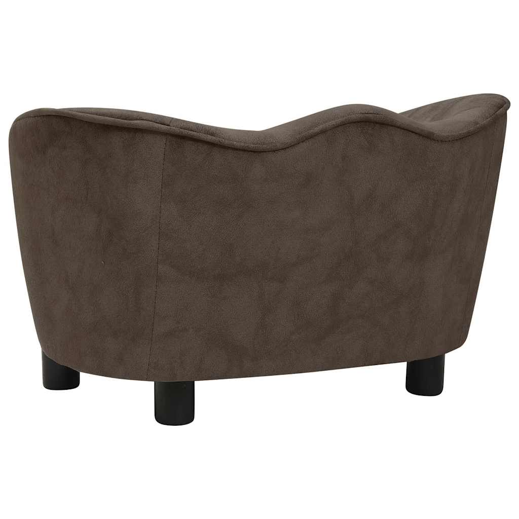 Divano per Cani Marrone 66x43x40 cm in Peluche