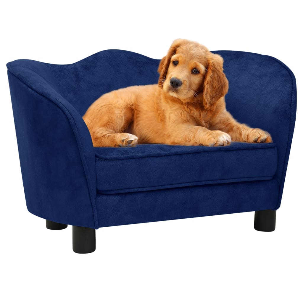 Divano per Cani Blu 66x43x40 cm in Peluche
