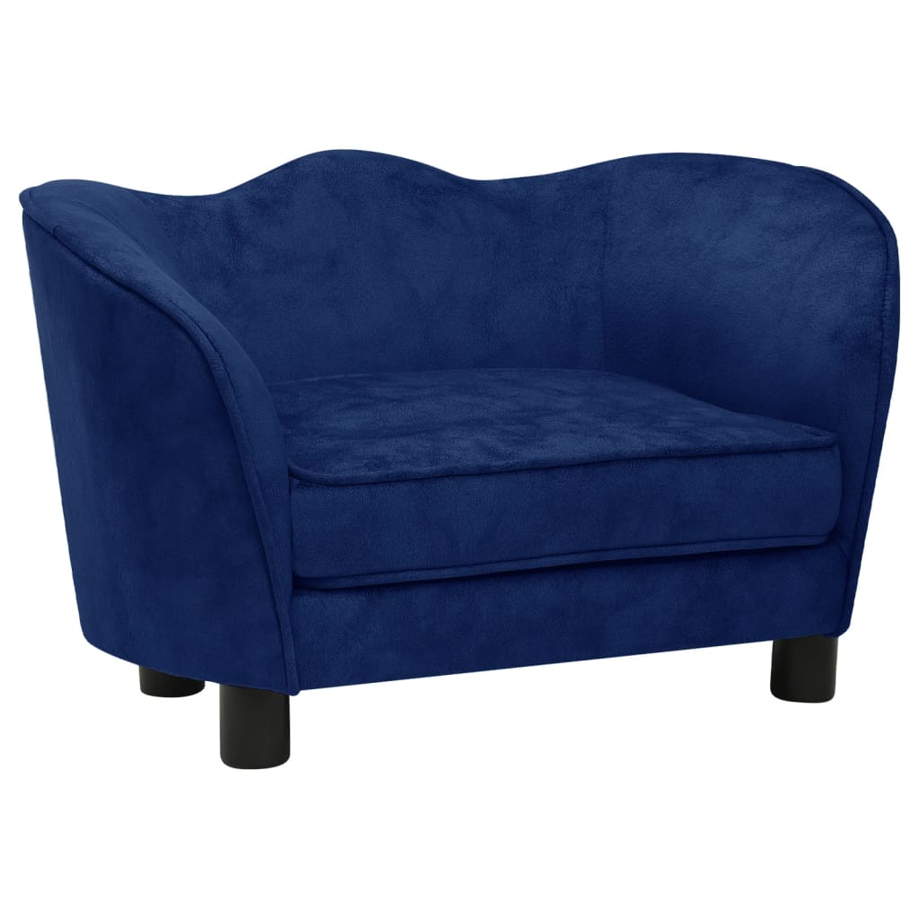 Divano per Cani Blu 66x43x40 cm in Peluche