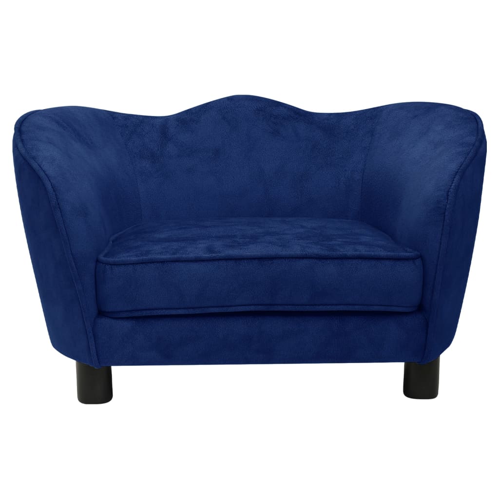 Divano per Cani Blu 66x43x40 cm in Peluche