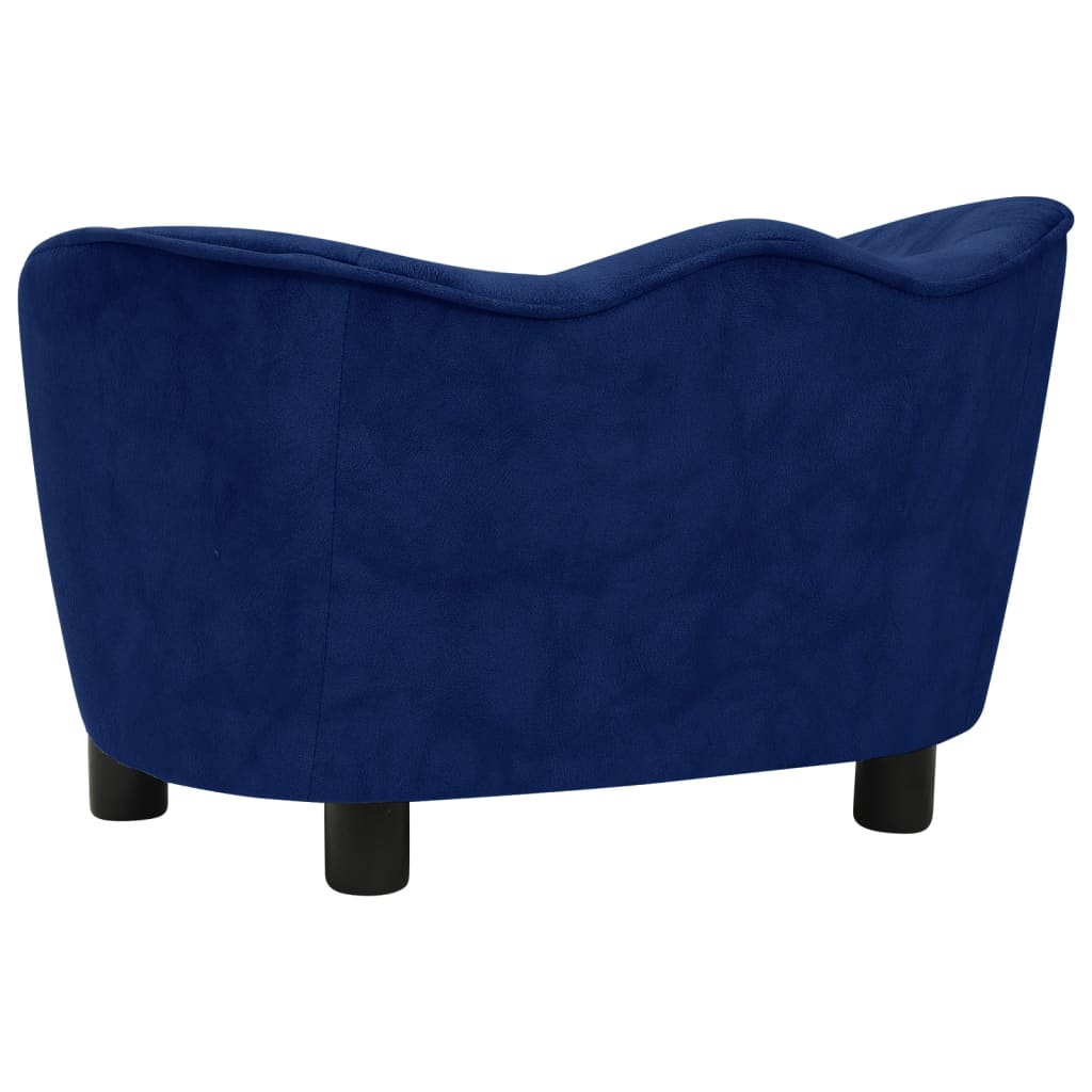 Divano per Cani Blu 66x43x40 cm in Peluche