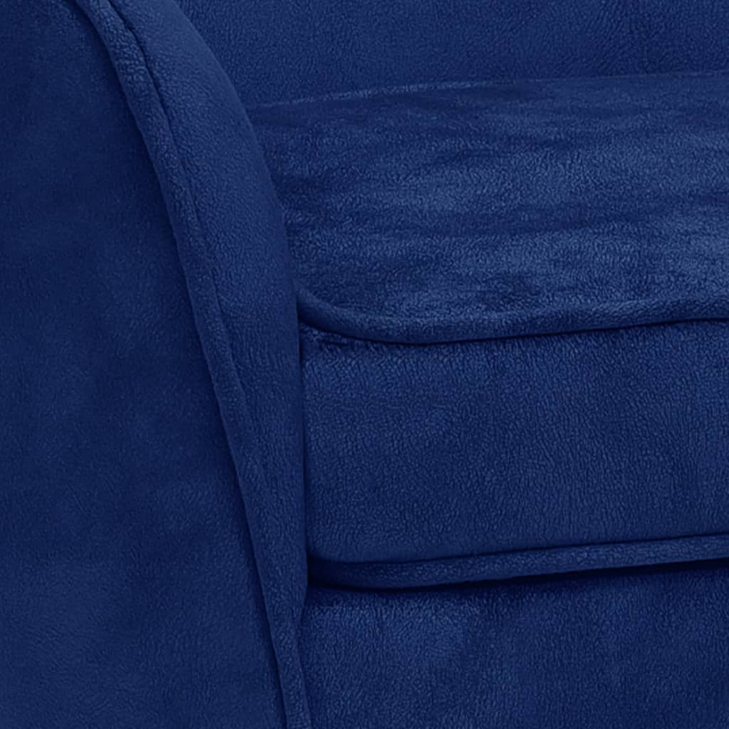 Divano per Cani Blu 66x43x40 cm in Peluche