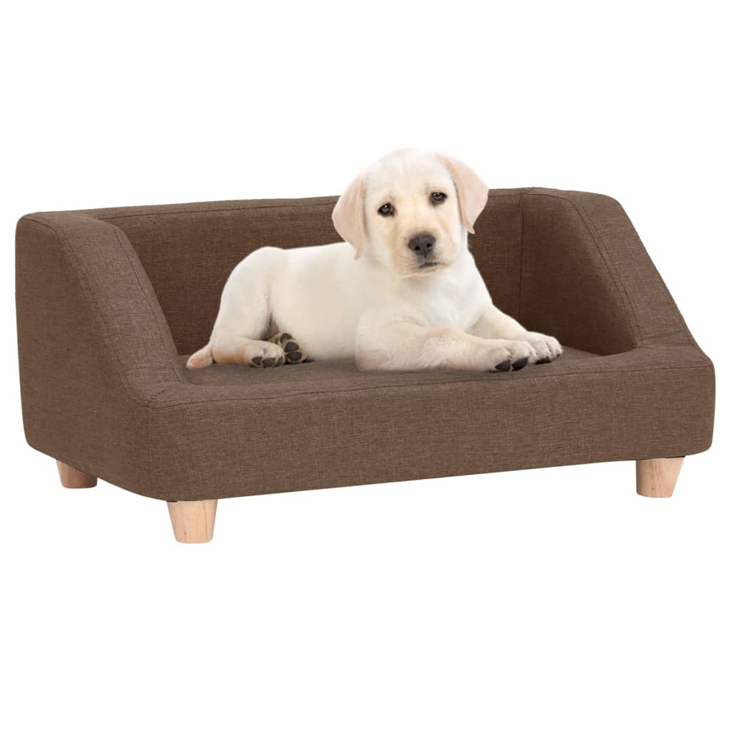 Divano per Cani Marrone 95x63x39 cm in Lino