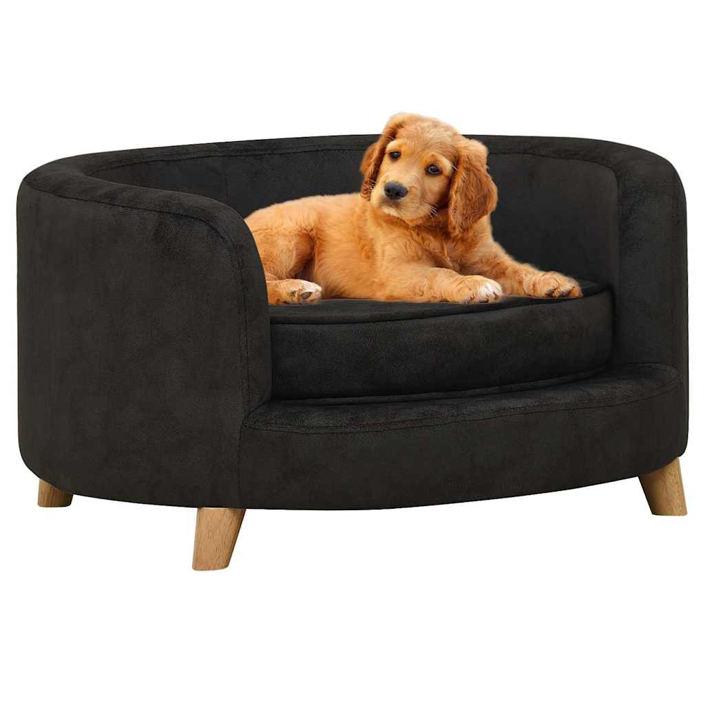 Divano per Cani Nero 69x69x36 cm in Peluche