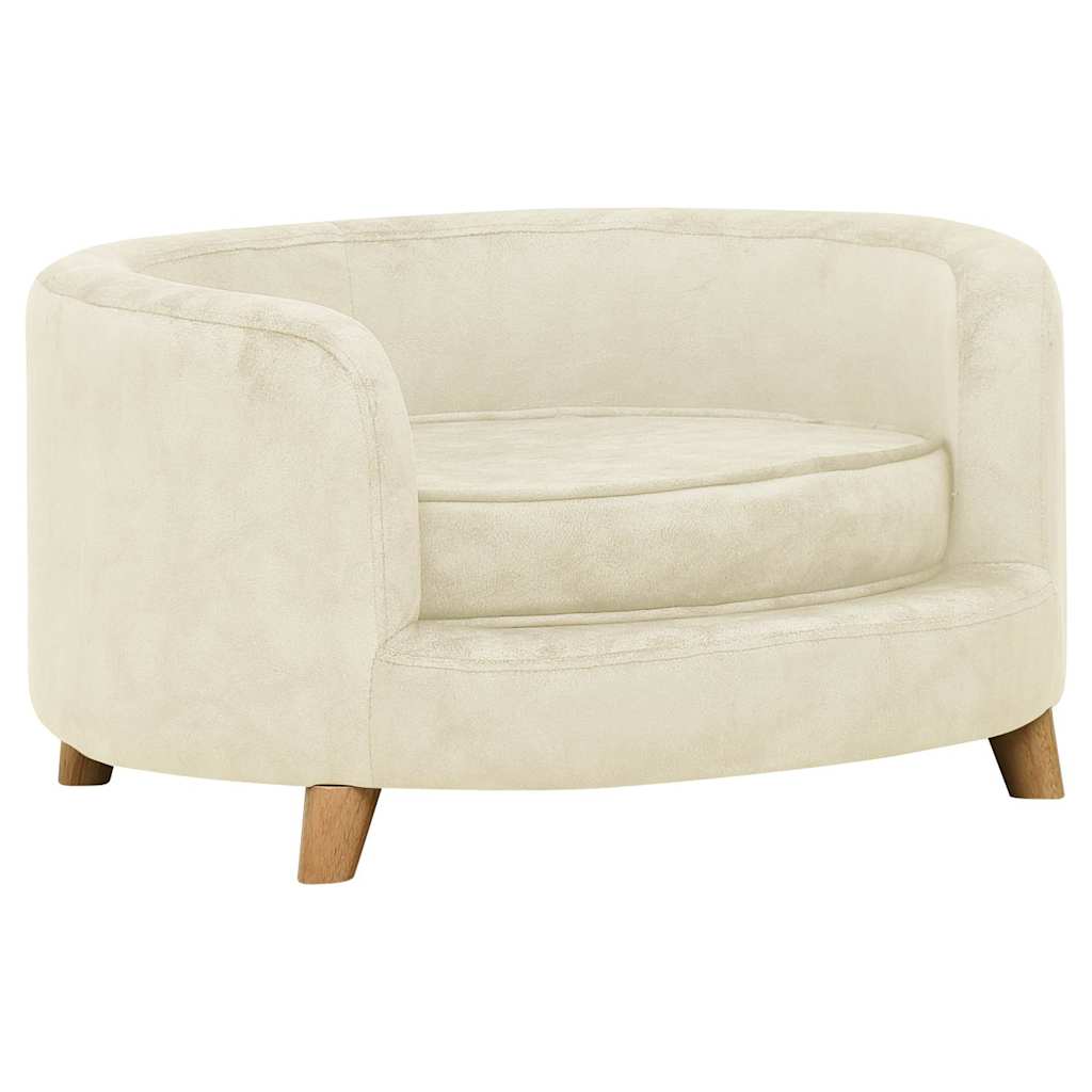 Divano per Cani Crema 69x69x36 cm in Peluche