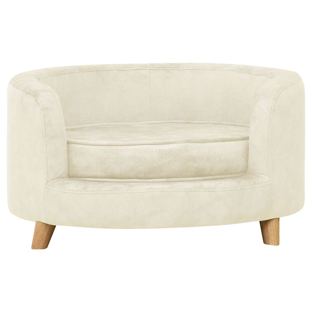 Divano per Cani Crema 69x69x36 cm in Peluche