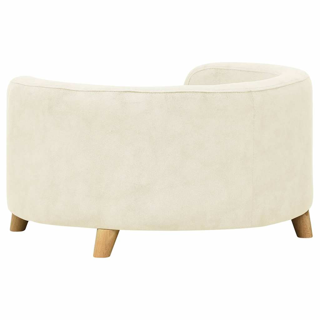 Divano per Cani Crema 69x69x36 cm in Peluche