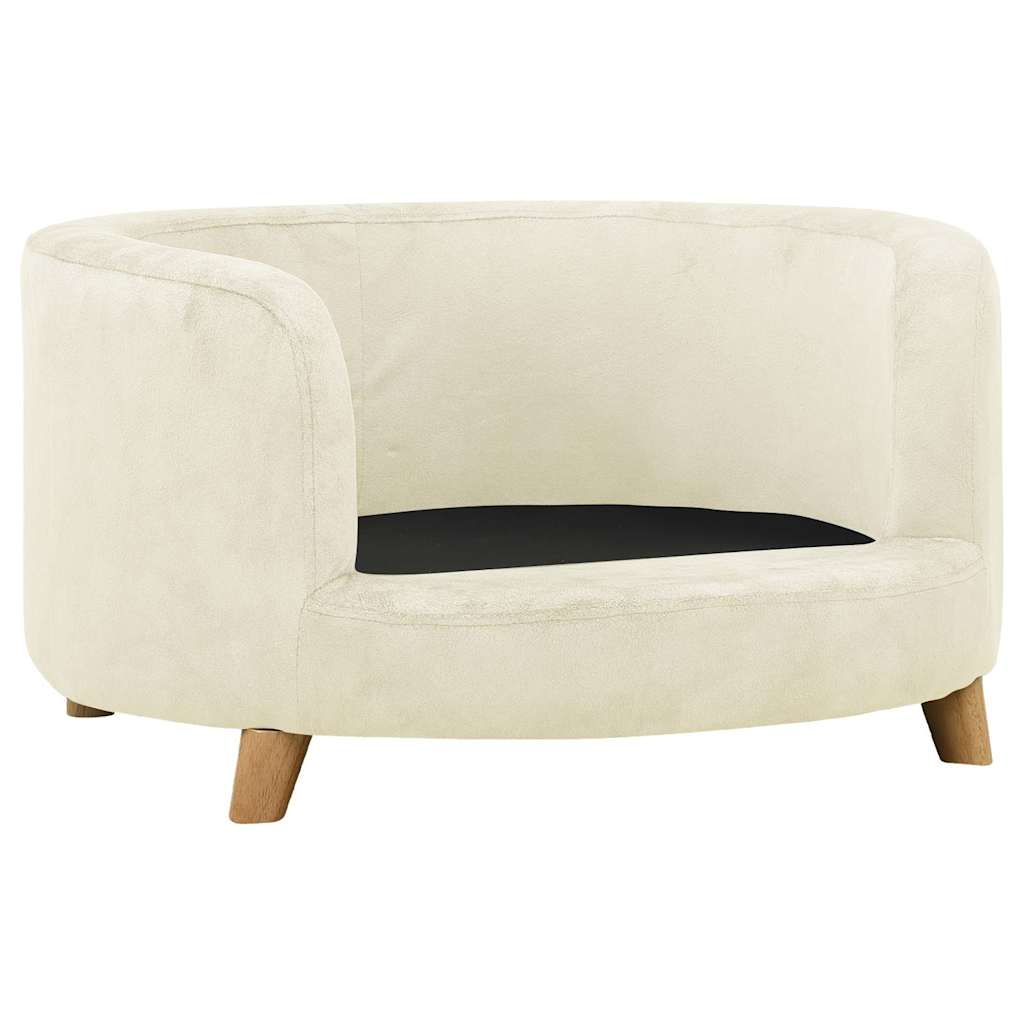 Divano per Cani Crema 69x69x36 cm in Peluche