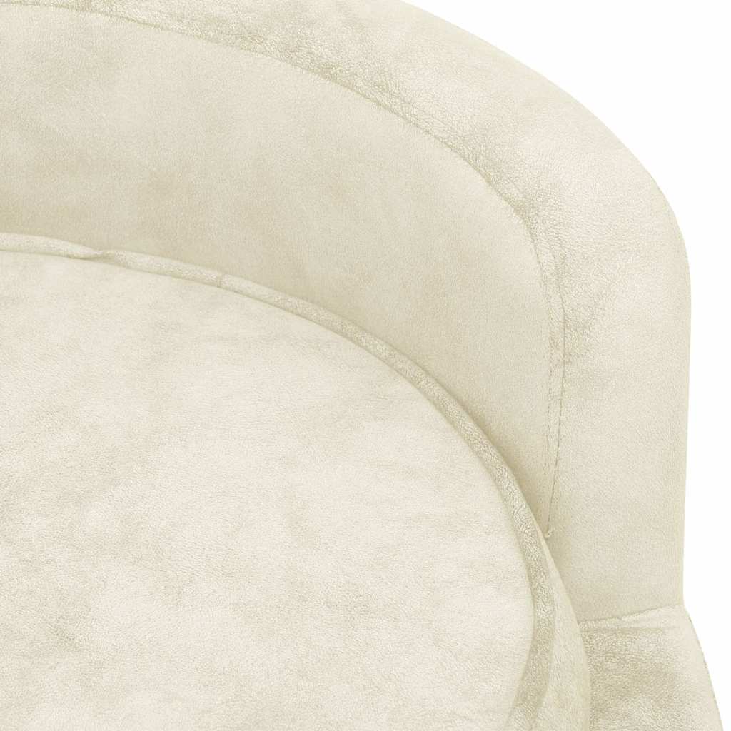 Divano per Cani Crema 69x69x36 cm in Peluche