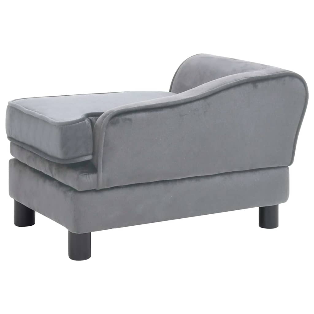 Divano per Cani Grigio 57x34x36 cm in Peluche