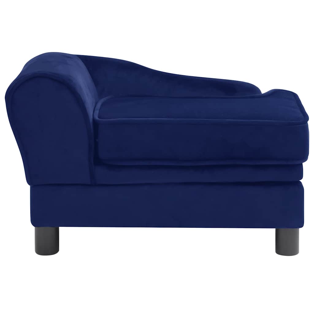Divano per Cani Blu 57x34x36 cm in Peluche