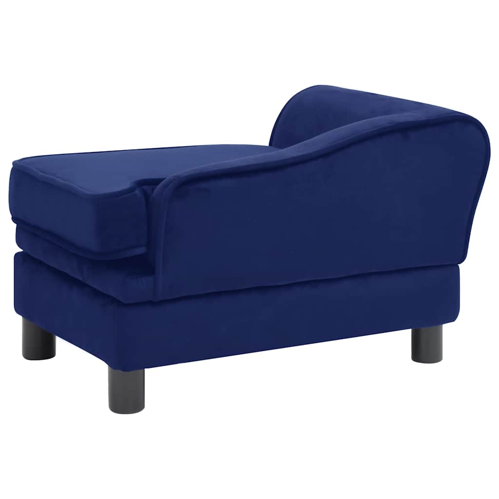 Divano per Cani Blu 57x34x36 cm in Peluche
