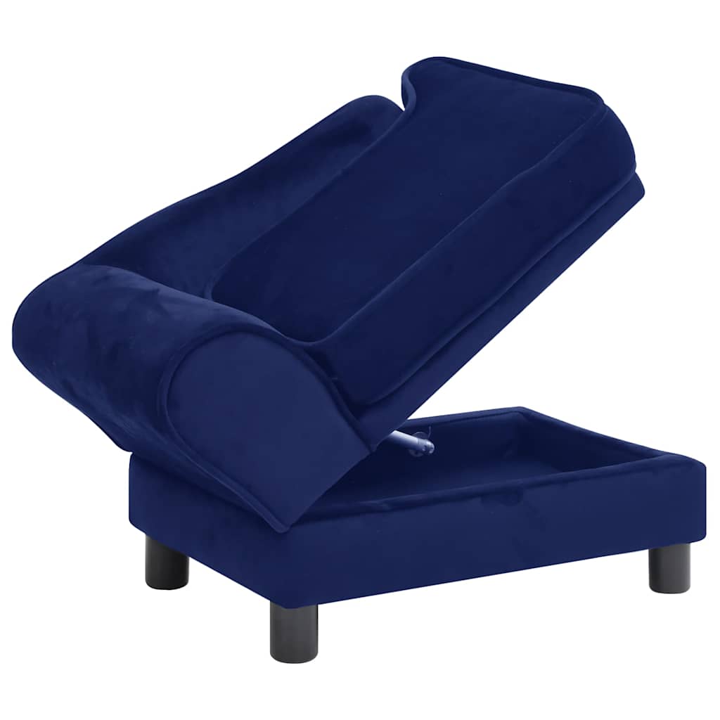 Divano per Cani Blu 57x34x36 cm in Peluche