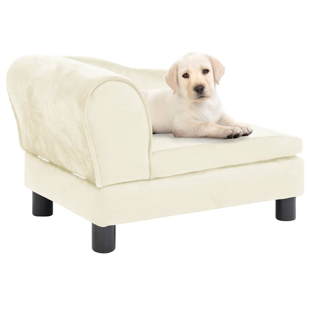 Divano per Cani Crema 57x34x36 cm in Peluche