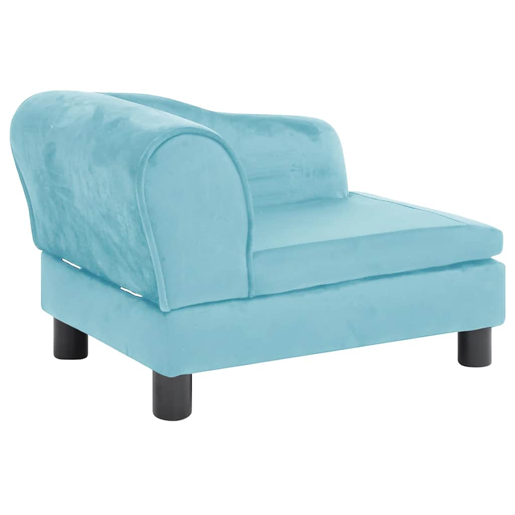 Divano per Cani Turchese 57x34x36 cm in Peluche