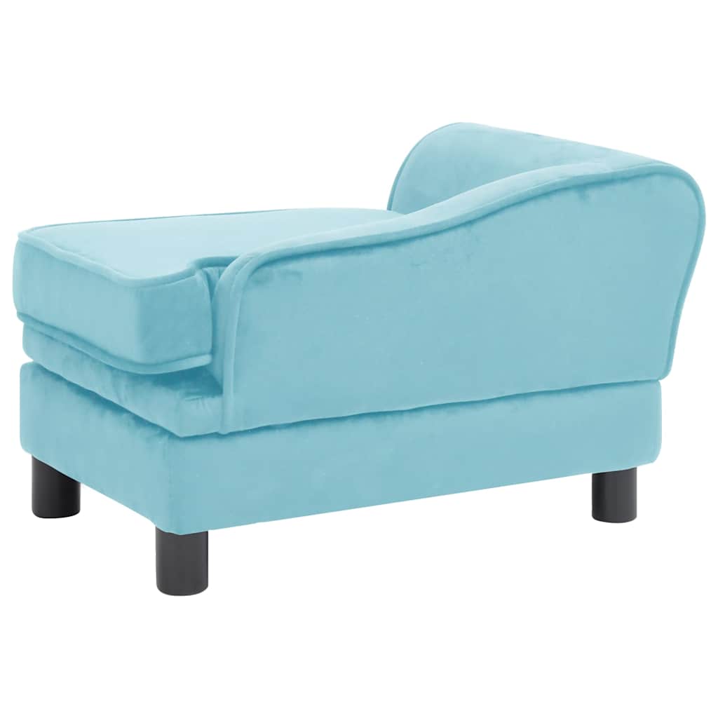 Divano per Cani Turchese 57x34x36 cm in Peluche