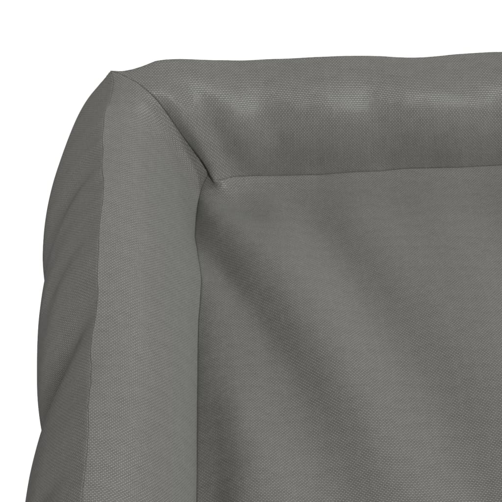Cuccia per Cani con Cuscini Grigio 135x110x23 cm Tessuto Oxford