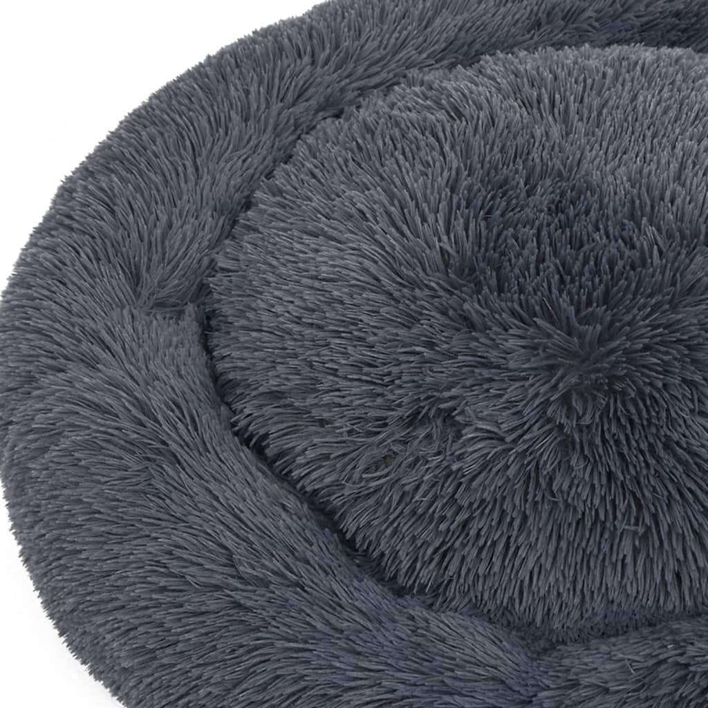 Cuscino Lavabile Cani e Gatti Grigio Scuro 70x70x15 cm Peluche