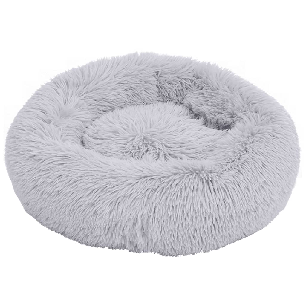 Cuscino Lavabile Cani e Gatti Grigio Chiaro 90x90x16 cm Peluche